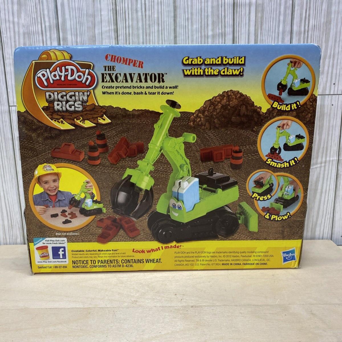 Play-doh Diggin` Rigs Tonka Chuck and Friends Chomper The Excavator Playset 2012