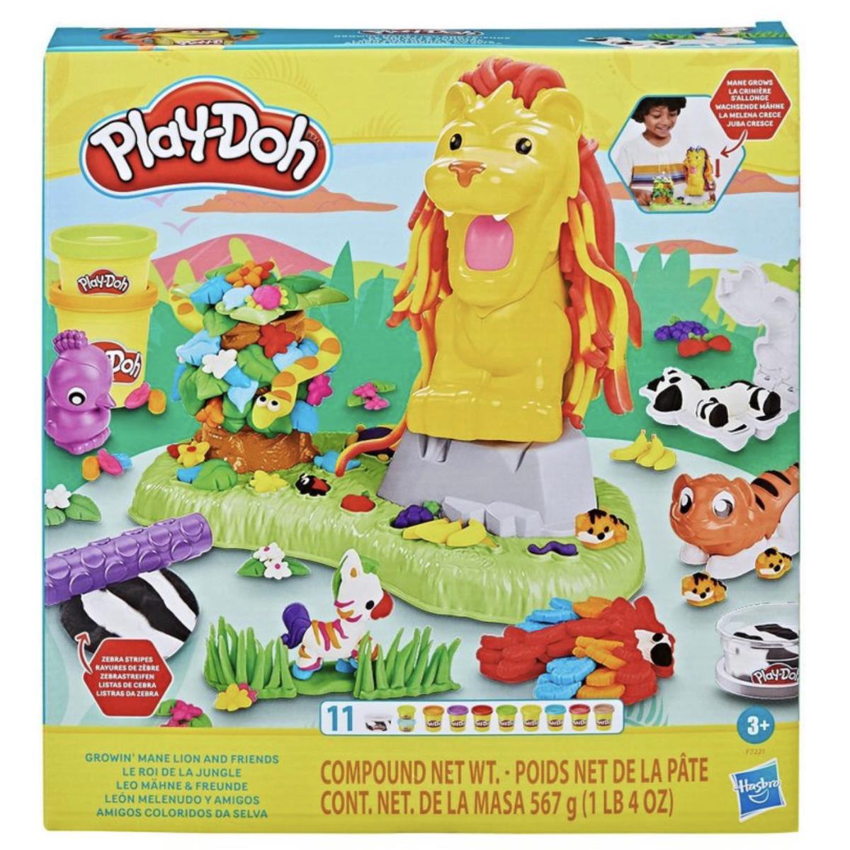 Play-doh Growin` Mane Lion and Friends Toy
