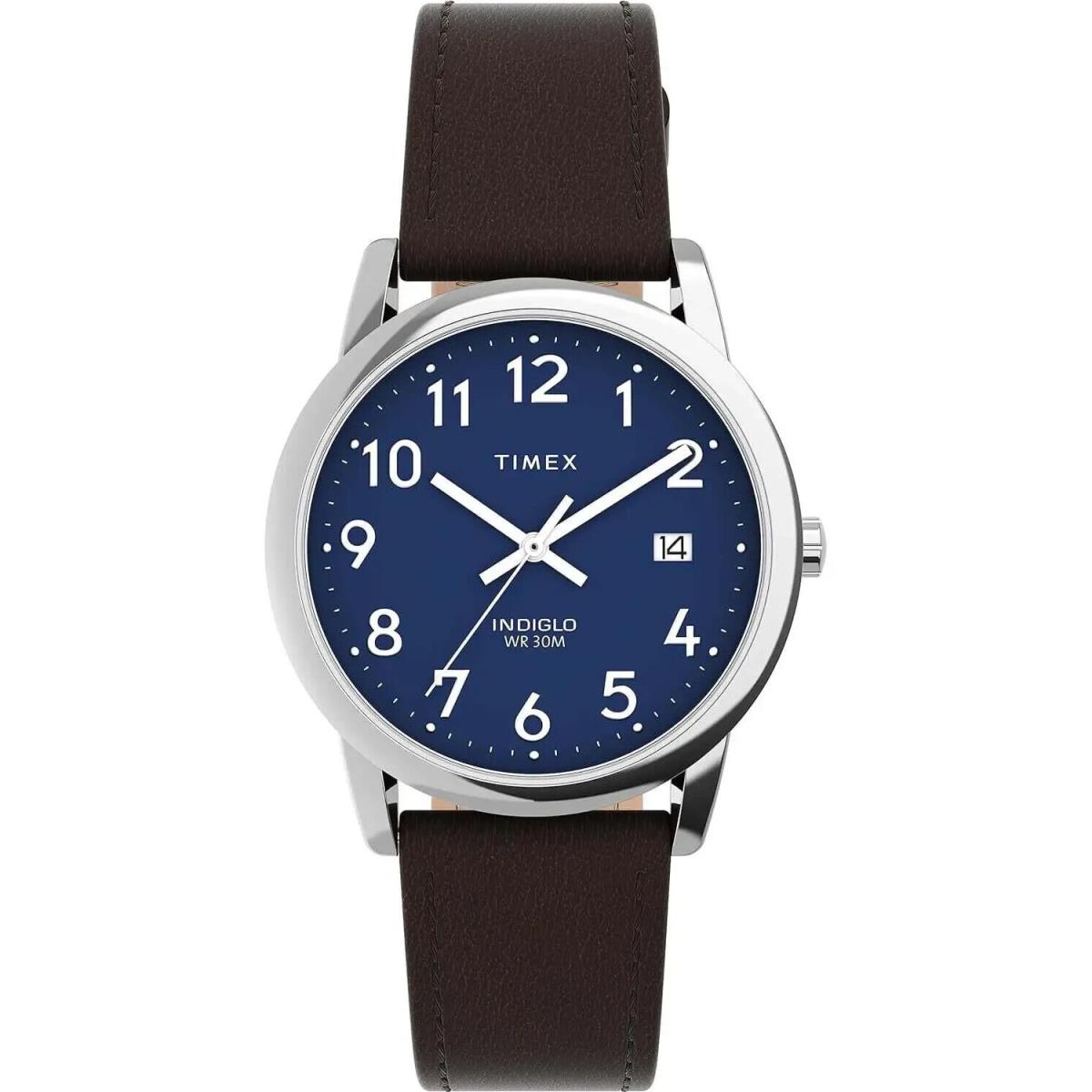 Timex Gents Easy Reader Indiglo Watch w/ Eco-friendly Strap TW2V75200