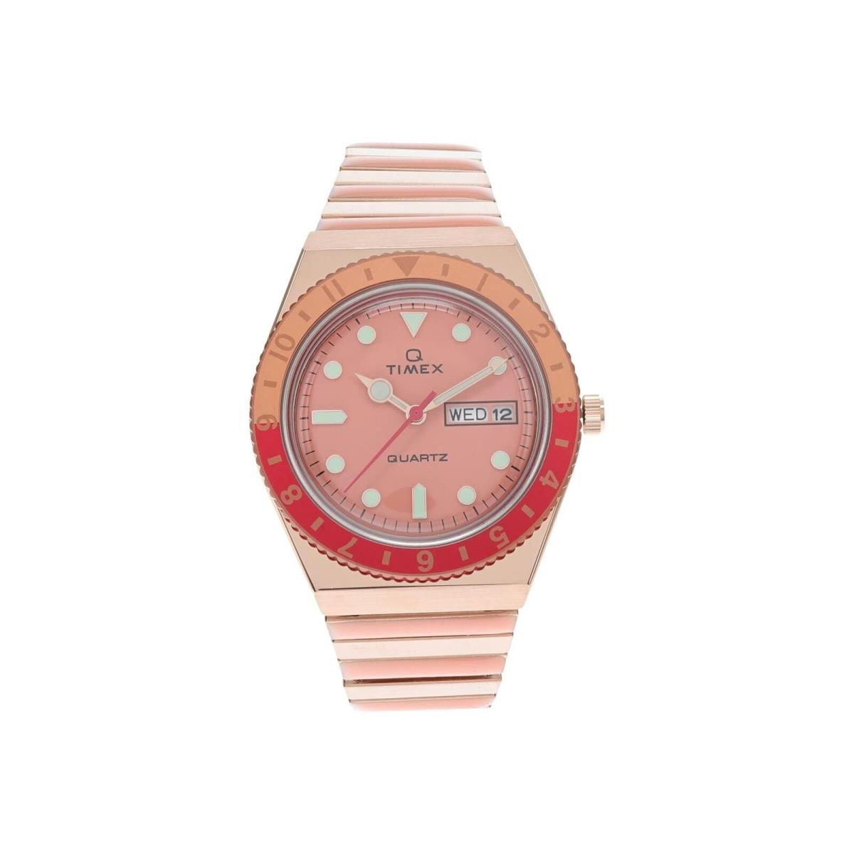 Timex Rose Gold 36 mm Q Malibu Women Fashion Watches