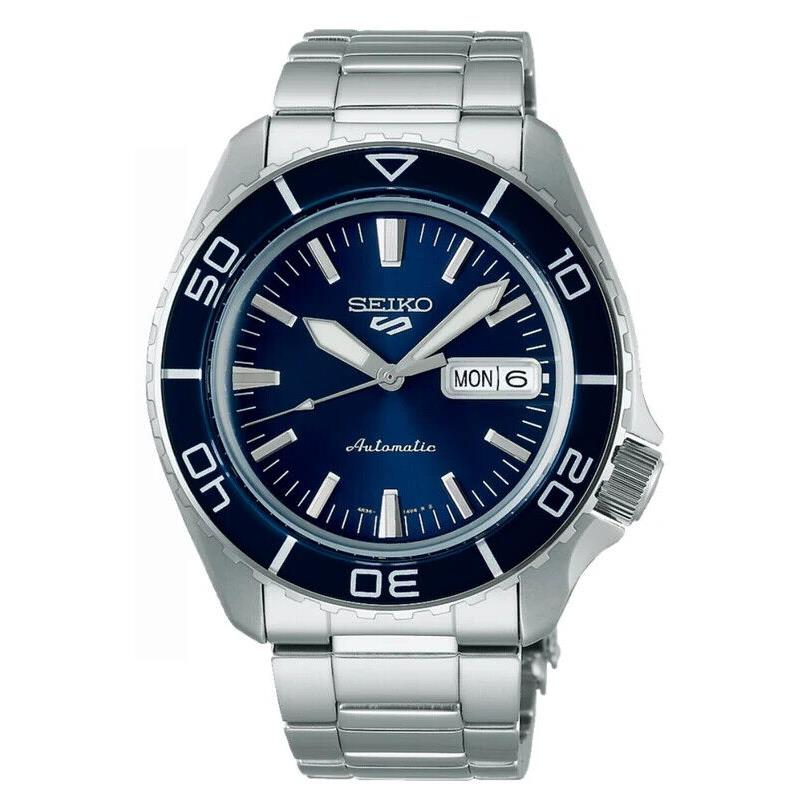 Seiko 5 Sports Automatic Dive Blue Dial Stainless Steel Watch SRPK97