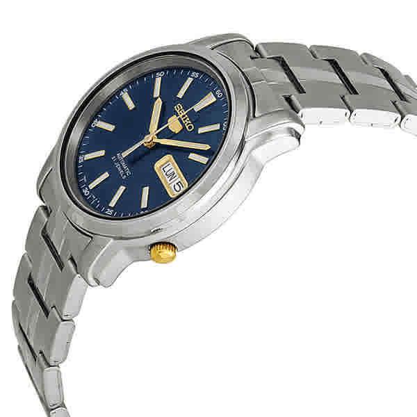 Seiko Blue Dial Stainless Steel Men`s Watch SNKL79