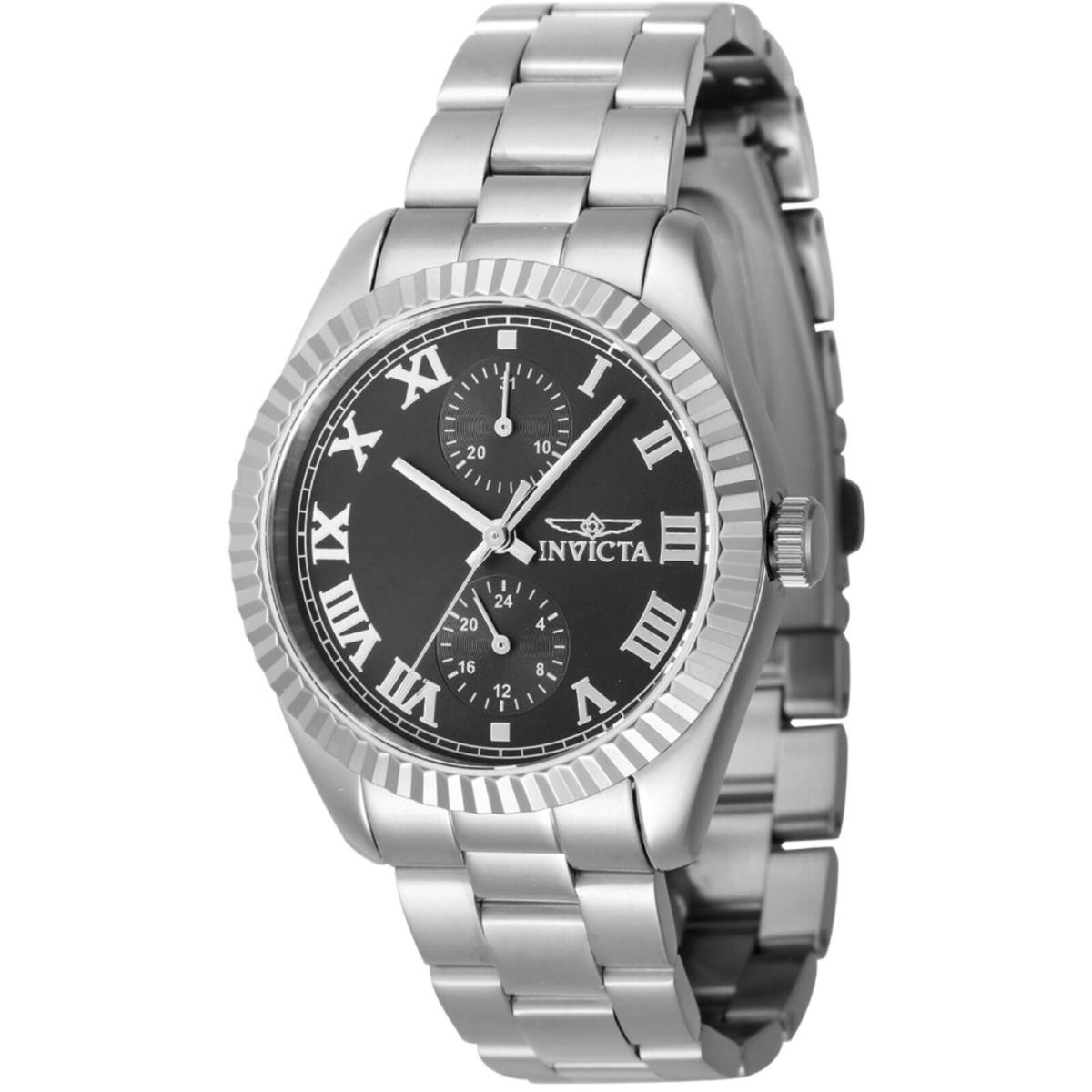 Invicta Women`s Watch Specialty Quartz Black Dial Stainless Steel Bracelet 47434