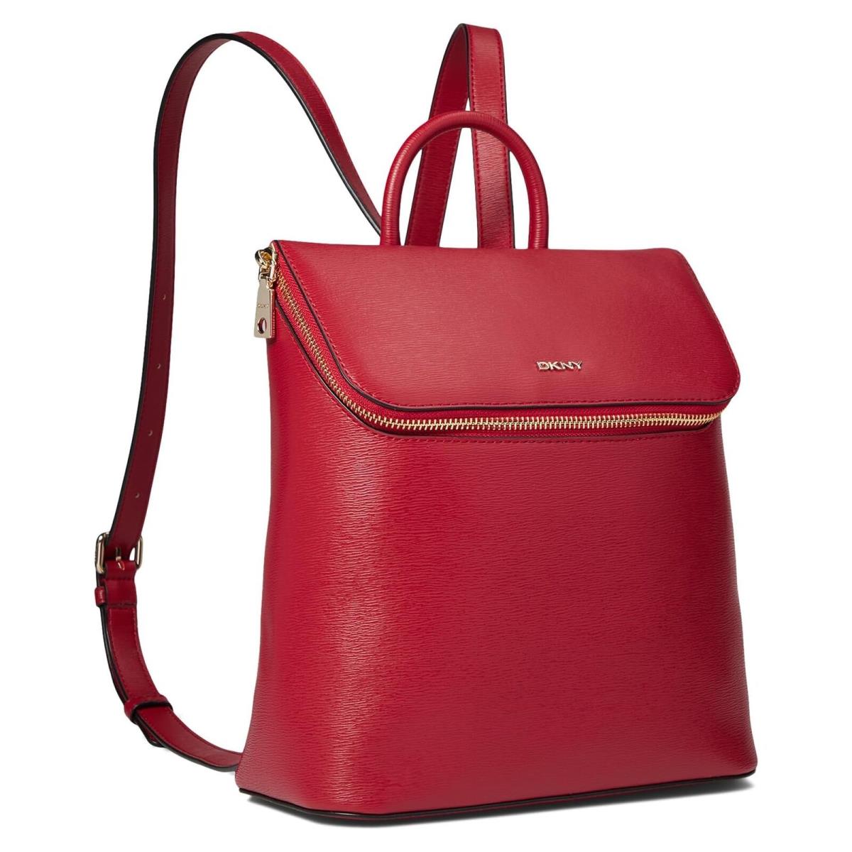 Dkny Bright Red Bryant Top Zip Women Backpacks