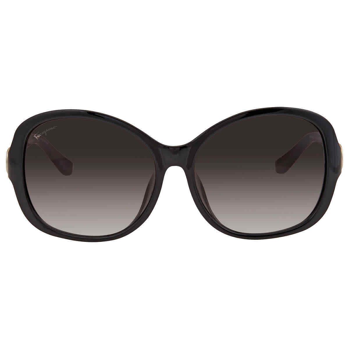 Salvatore Ferragamo Grey Gradient Butterfly Ladies Sunglasses SF744SLA 001 59