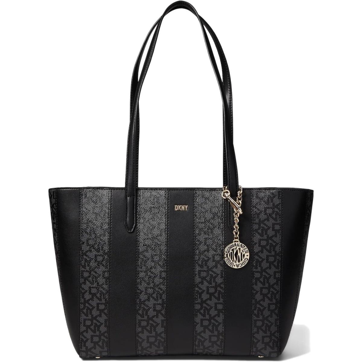 Dkny Black Logo Bryant Medium Tote Women Totes