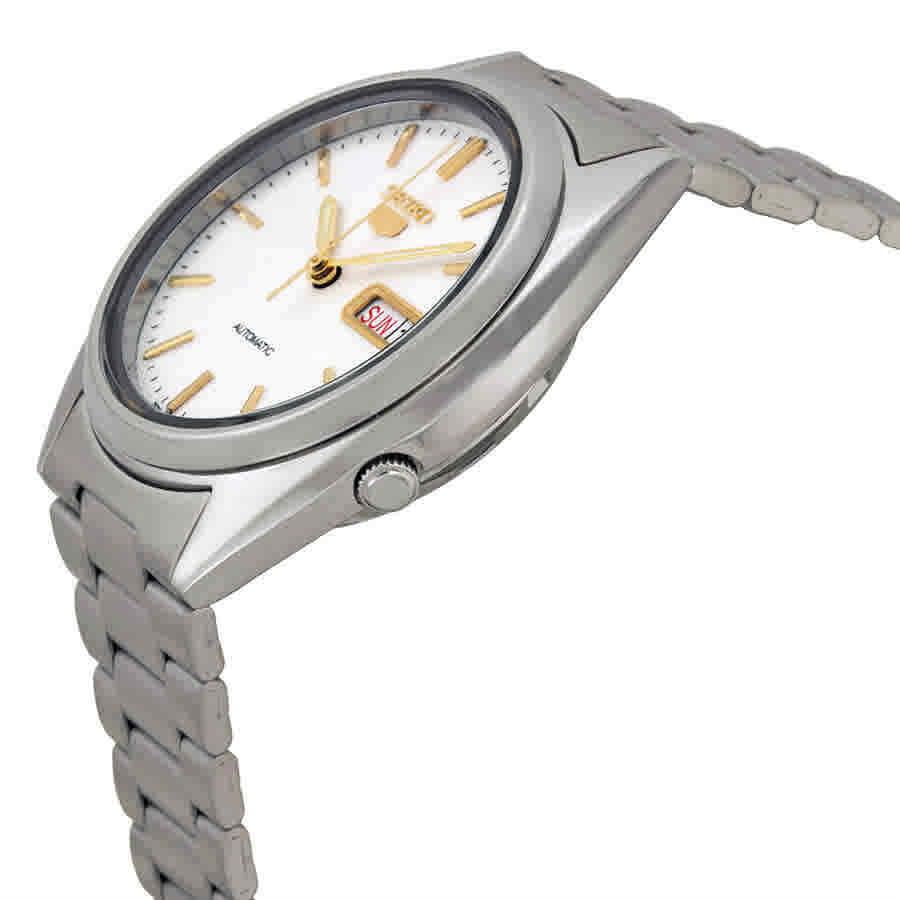 Seiko Series 5 Automatic Off White Dial Men`s Watch SNXG47