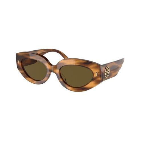 Tory Burch TY7171U 188973 Honey Wood Solid Olive 51 mm Women`s Sunglasses