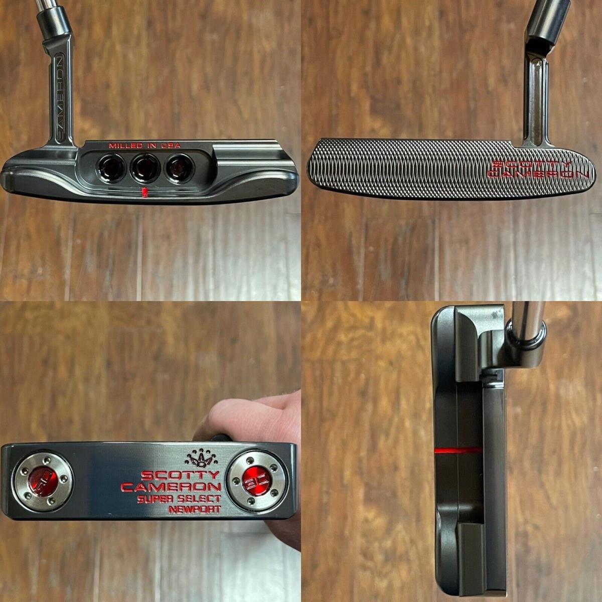 Scotty Cameron 2024 Super Select Port Putter - - Xtreme Dark Finish - Red