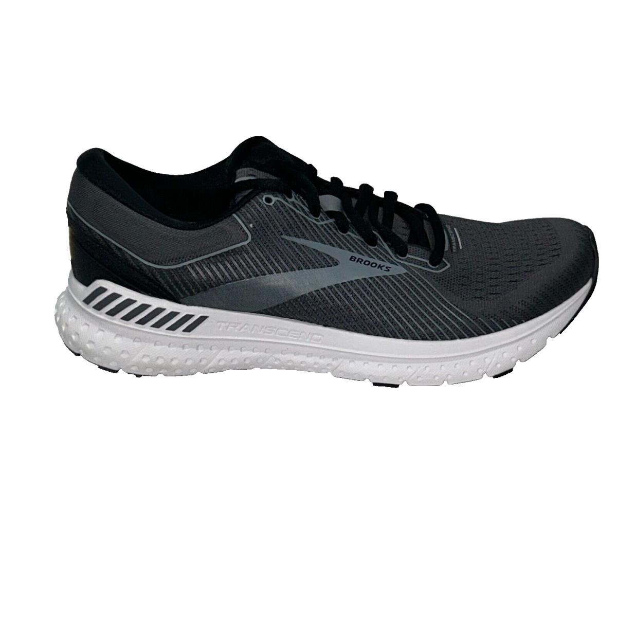 Brooks Transcend 7 Men`s D Size 9 Black/ebony/grey