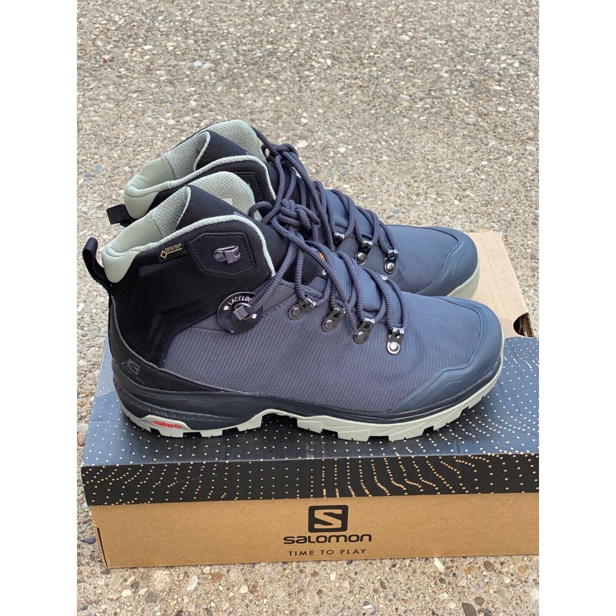 Salomon Outback 500 Gtx Women`s Size 8.5 Ebony Black Shadow Hiking Shoe