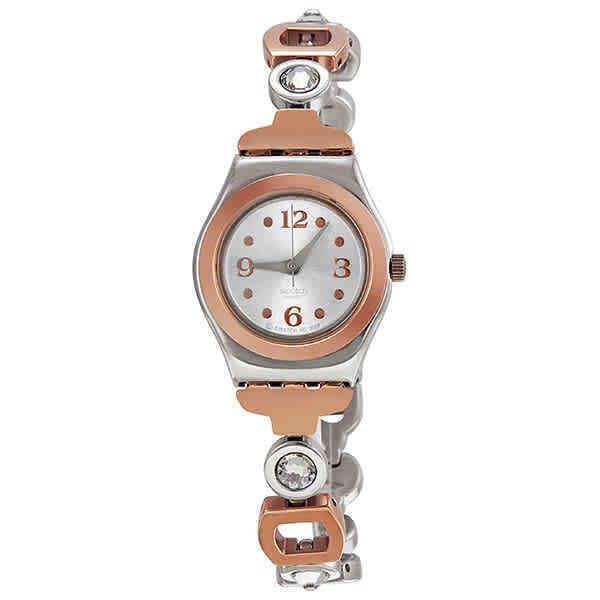 Swatch Irony Lady Passion Silver Dial Two-tone Ladies Watch YSS234G - Dial: Silver, Band: Two-tone (Silver-tone and Rose Gold-tone), Bezel: Silver-tone