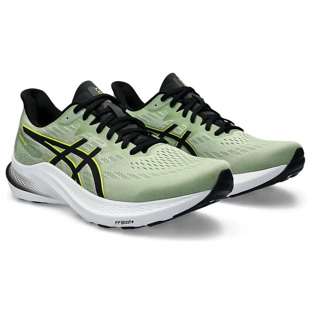 Mens Asics GT-2000 12 Dark Jade Black Mesh Running Shoes