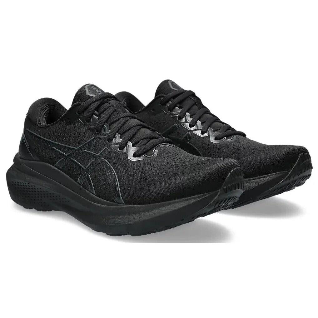 Mens Asics Gel-kayano 30 Black Black Mesh Running Shoes