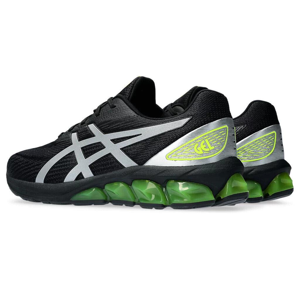 Mens Asics Gel-quantum 180 Vii Black Pure Silver Mesh Running Shoes - Black