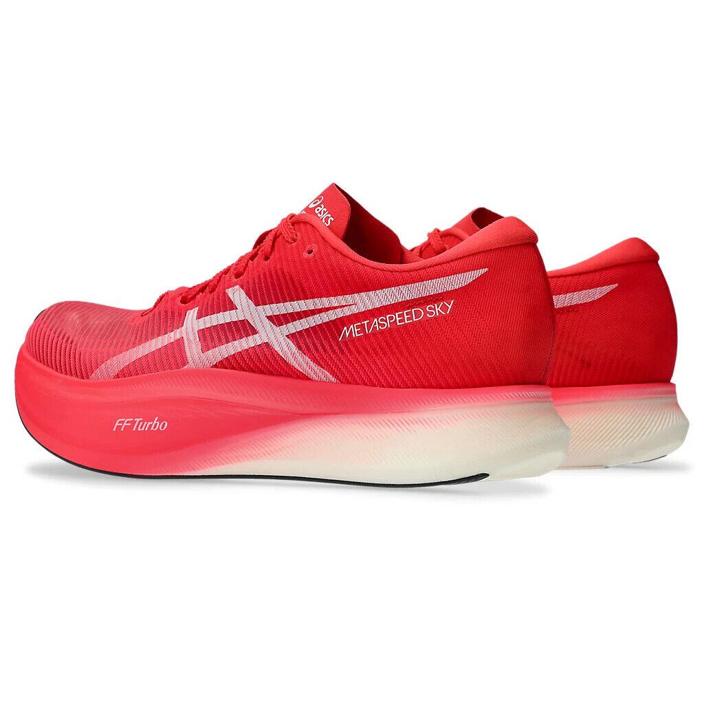 Mens Asics Metaspeed Sky+ Diva Pink White Mesh Running Shoes - Red