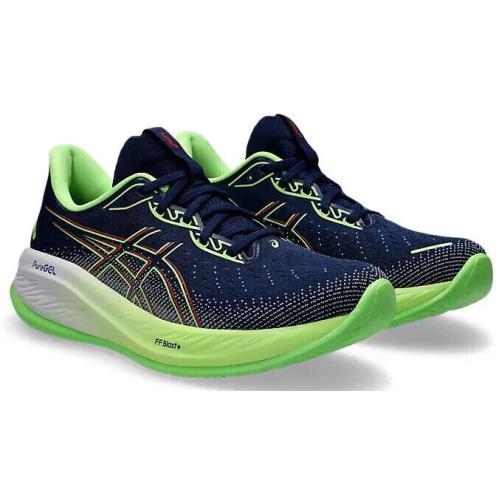 Mens Asics Gel-cumulus 26 Blue Expanse Green Mesh Running Shoes