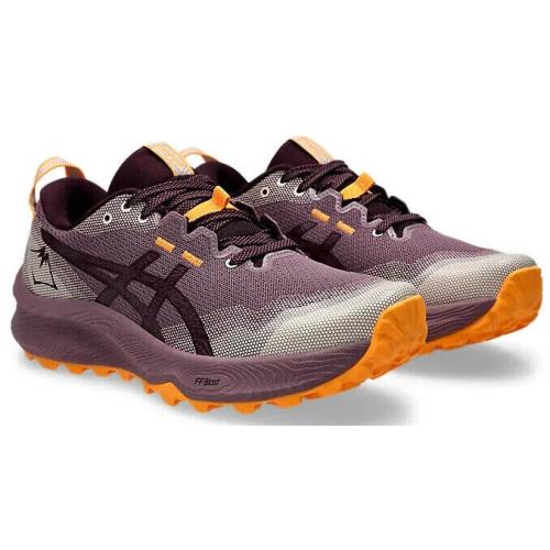 Womens Asics Gel-trabuco 12 Dusty Mauve Dark Aubergine Mesh Running Shoes