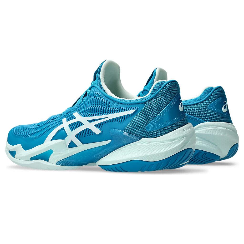 Womens Asics Court FF 3 Teal Blue White Twistruss Tennis Shoes