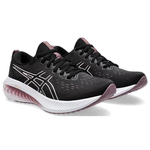 Womens Asics Gel-excite 10 Black Watershed Rose Mesh Running Shoes