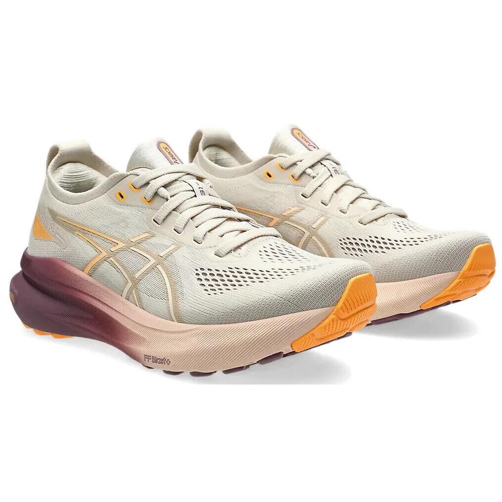 Womens Asics Gel-kayano 31 Oatmeal Pearl Pink Mesh Running Shoes