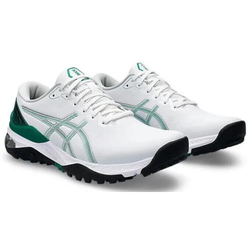 Mens Asics Gel-kayano Ace 2 White Forest Green Waterproof Golf Shoes - White