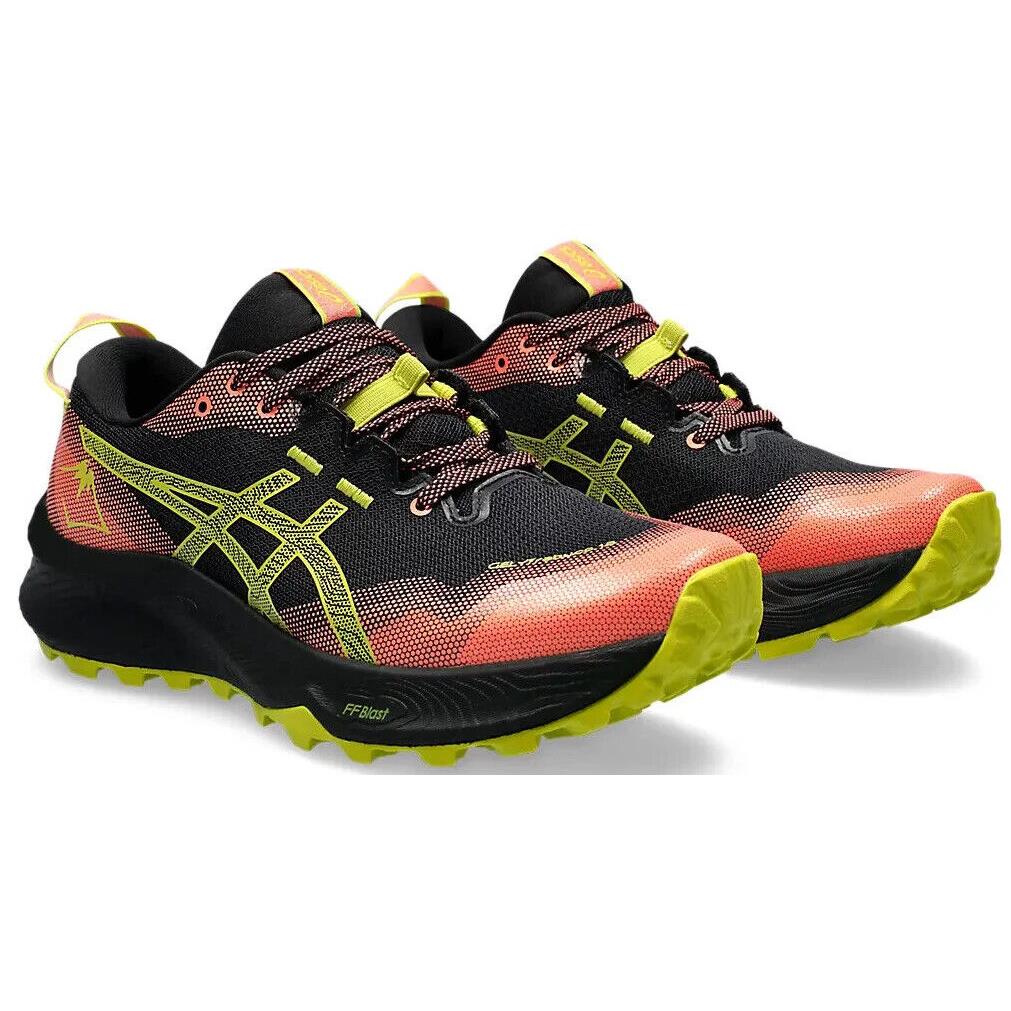 Womens Asics Gel-trabuco 12 Black Cacti Mesh Running Shoes