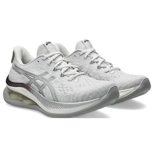 Womens Asics Gel-kinsei Max Platinum Real White Mesh Running Shoes - Silver