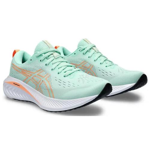 Womens Asics Gel-excite 10 Mint Tint Orange Mesh Running Shoes