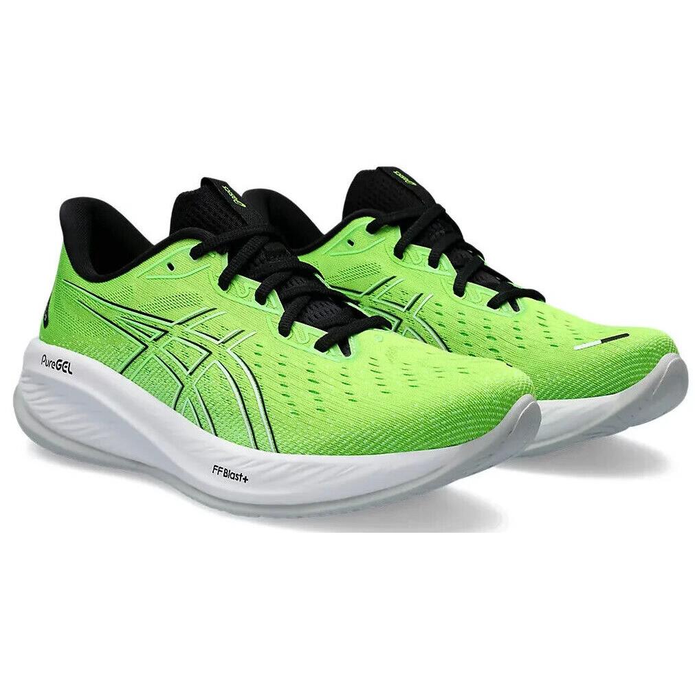 Mens Asics Gel-cumulus 26 Electric Lime White Mesh Running Shoes