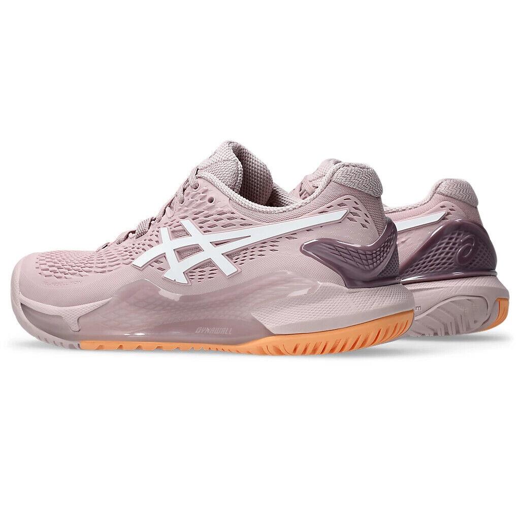 Womens Asics Gel-resolution 9 Watershed Rose White Mesh Tennis Shoes