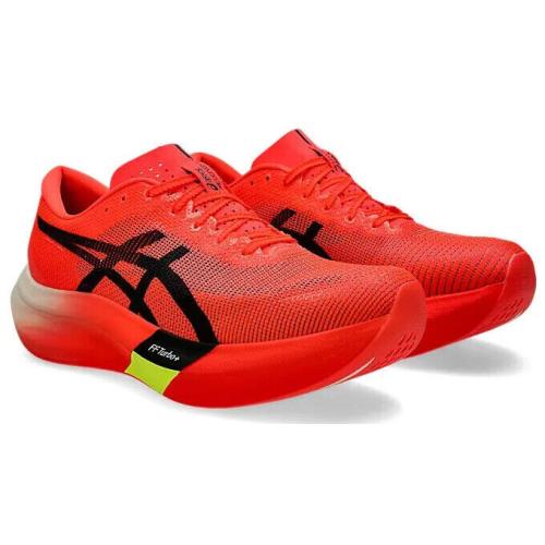 Mens Asics Metaspeed Sky Paris Sunrise Red Black Mesh Running Shoes - Red