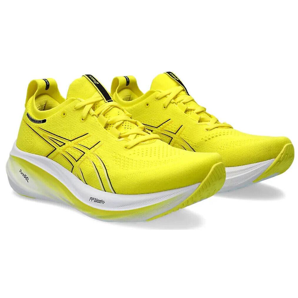 Mens Asics Gel-nimbus 26 Bright Yellow Black Mesh Running Shoes