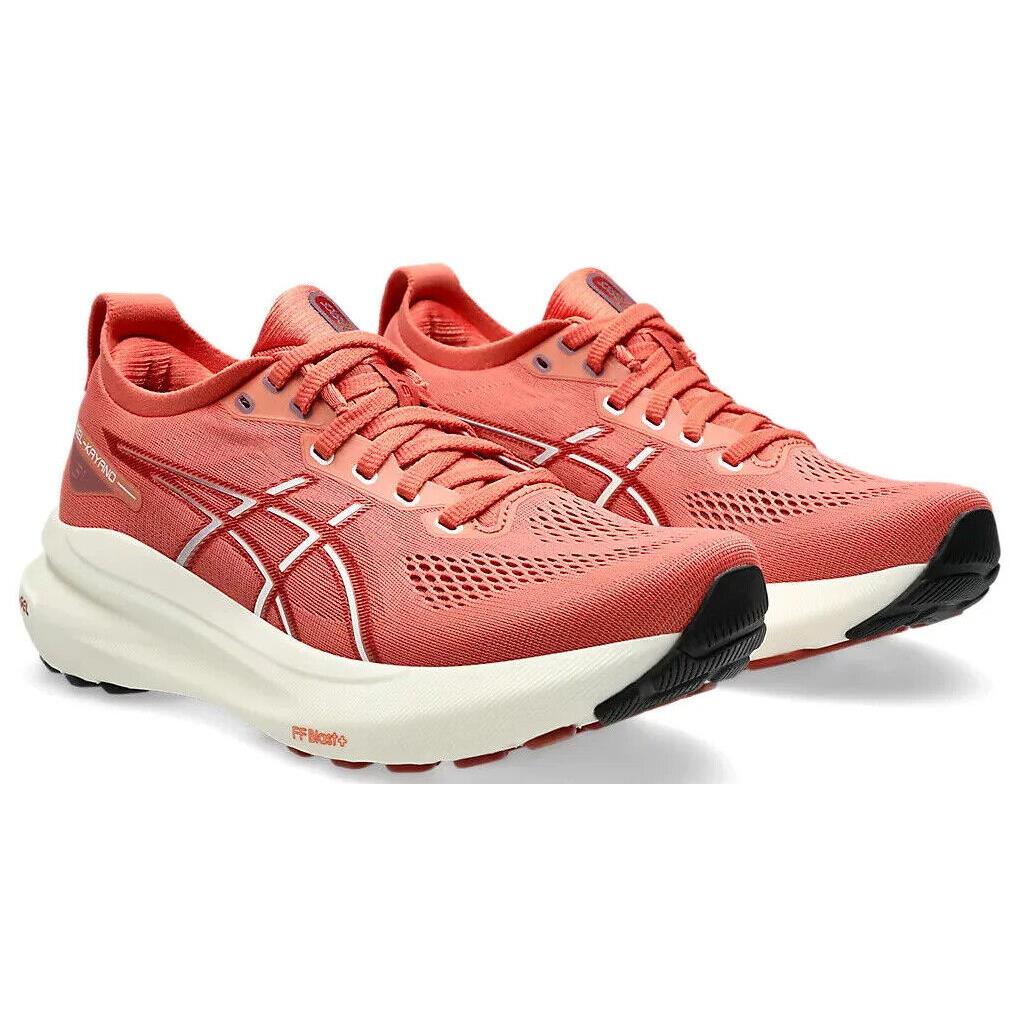 Womens Asics Gel-kayano 31 Desert Red White Mesh Running Shoes