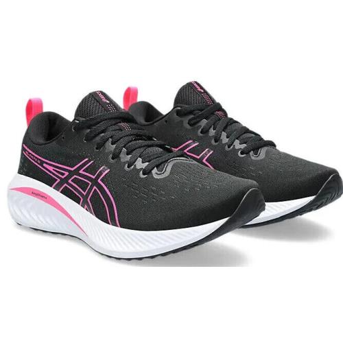 Womens Asics Gel-excite 10 Black Hot Pink Mesh Running Shoes