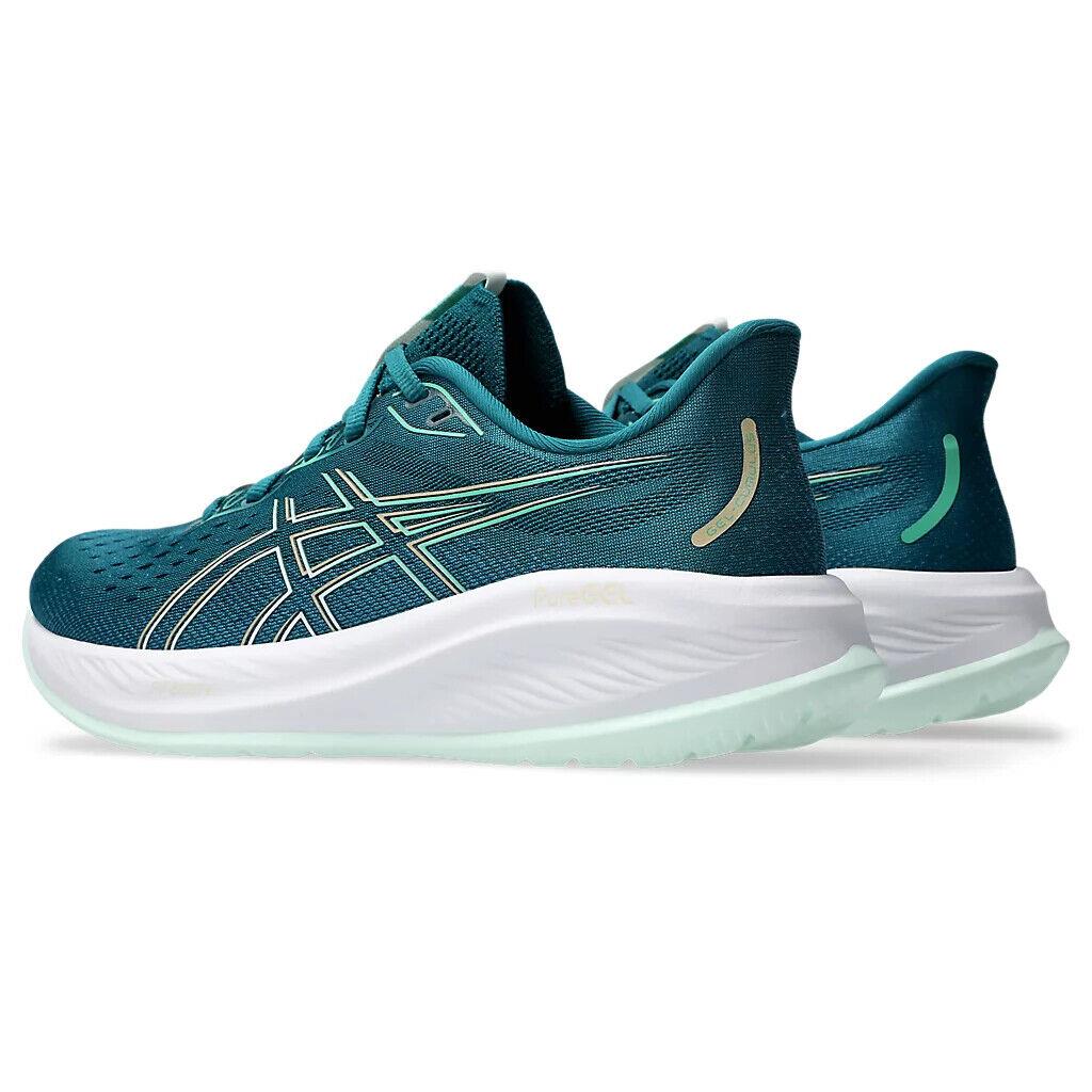 Womens Asics Gel-cumulus 26 Rich Teal Pale Mint Mesh Running Shoes