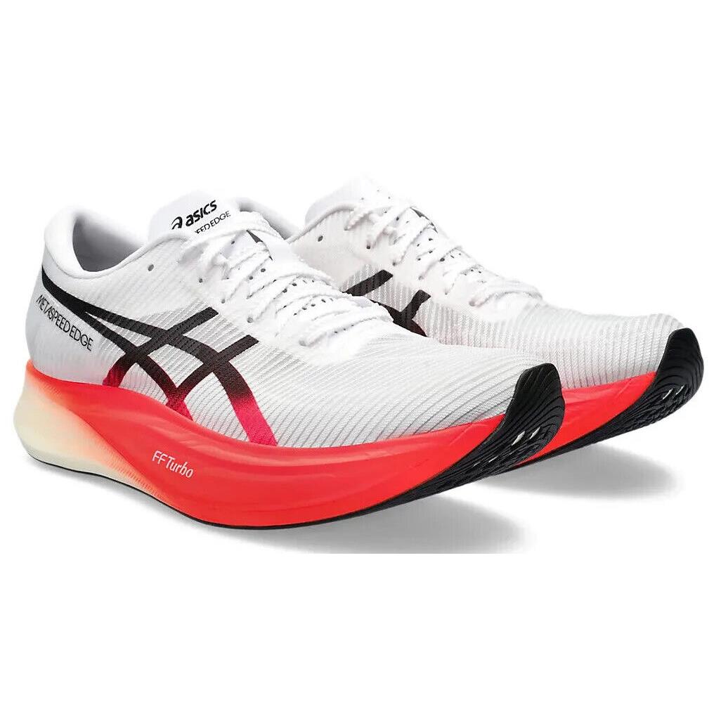 Mens Asics Metaspeed Edge+ White Black Mesh Running Shoes