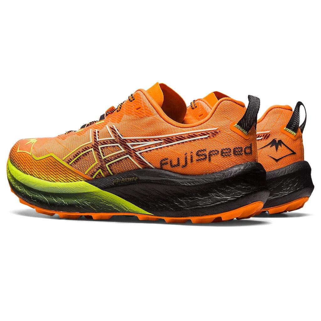 Mens Asics Fujispeed 2 Bright Orange Antique Red Mesh Running Shoes