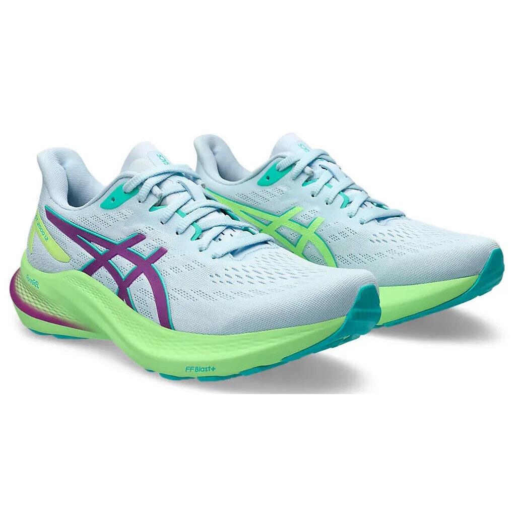 Womens Asics GT-2000 12 Lite-show Lite Show Green Mesh Running Shoes