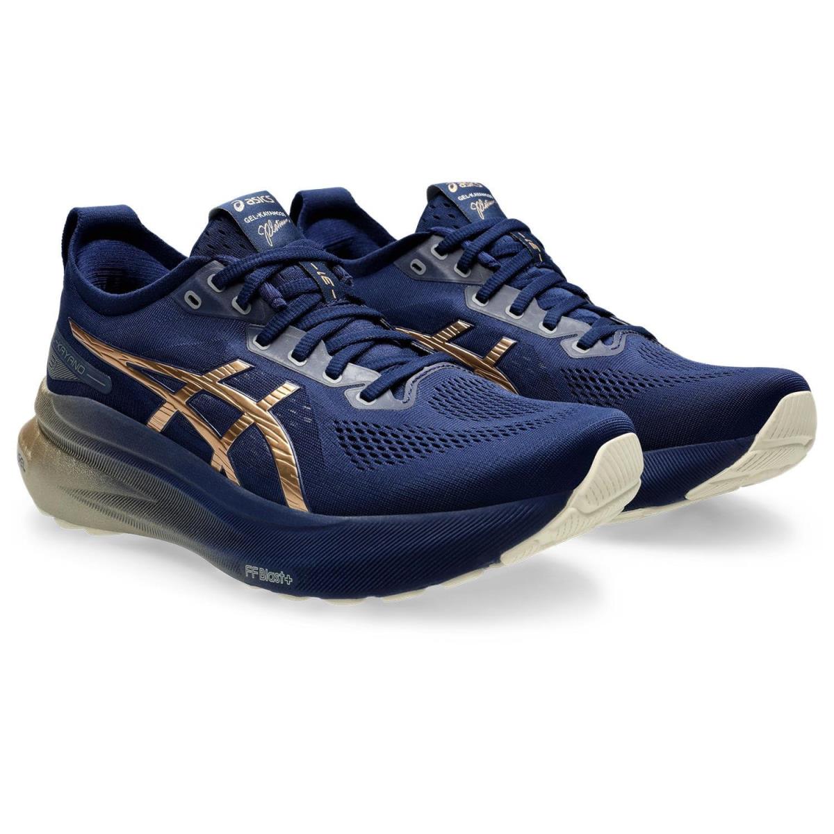 Man`s Sneakers Athletic Shoes Asics Gel-kayano 31 Platinum - Blue Expanse/Champagne