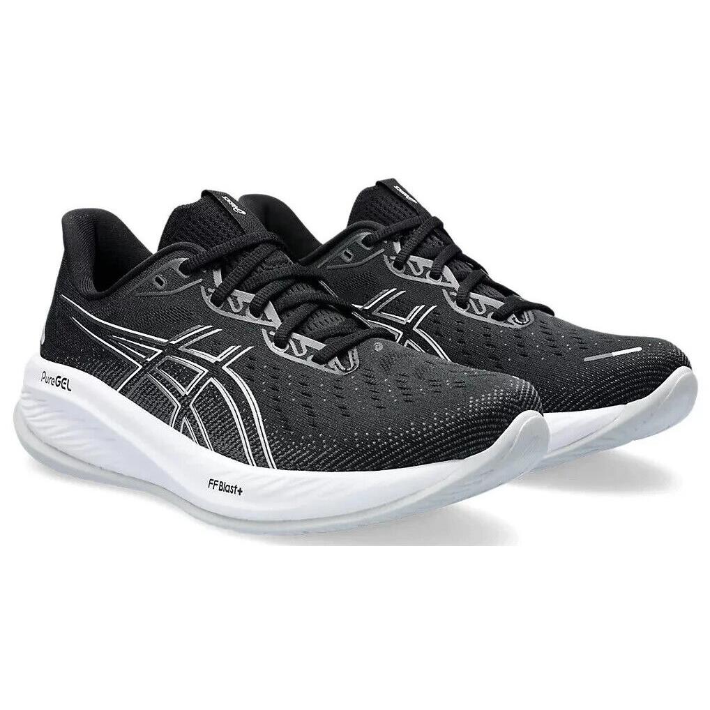 Mens Asics Gel-cumulus 26 Black Concrete Mesh Running Shoes