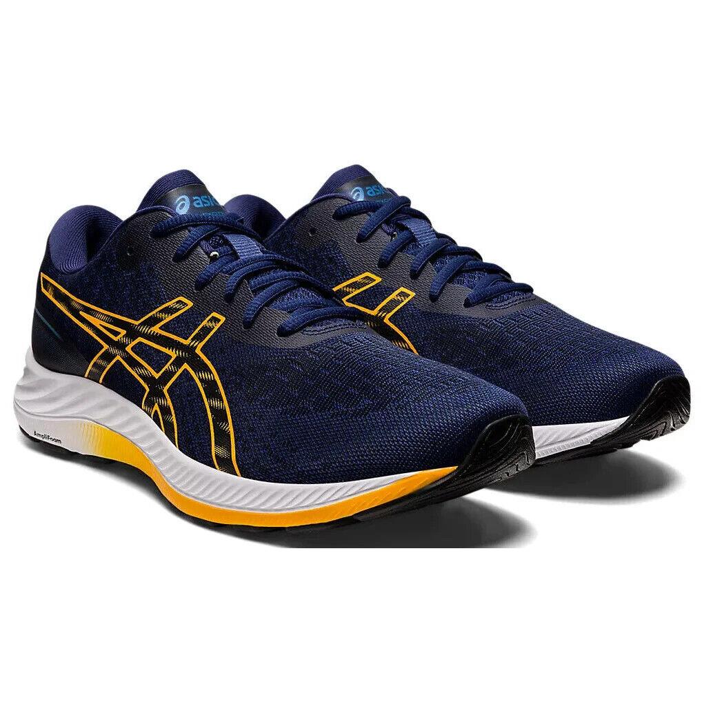 Mens Asics Gel-excite 9 Deep Ocean Amber Mesh Running Shoes