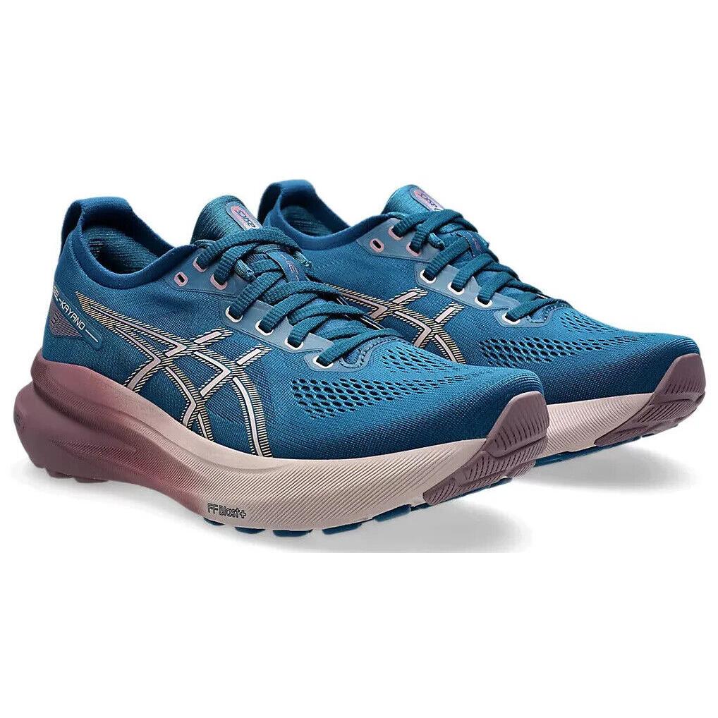 Womens Asics Gel-kayano 31 Rich Navy Watershed Rose Mesh Running Shoes