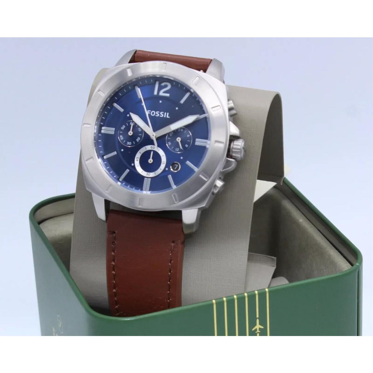 Fossil Privateer Sport Chronograph Silver Brown BQ2819 Men`s Watch