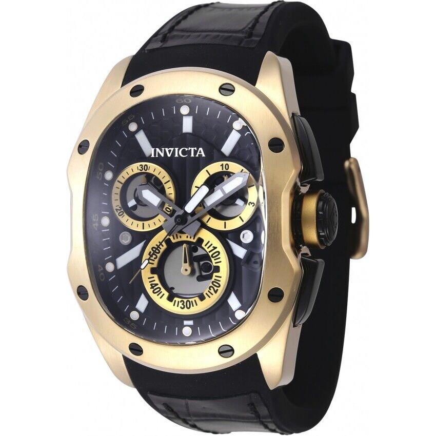 Invicta Lupah Revolution 2.0 Chronograph Quartz Black Dial Men`s Watch 45441