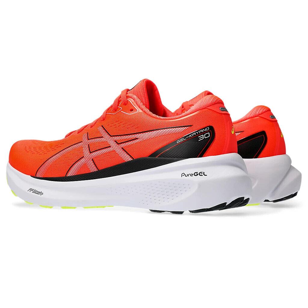 Mens Asics Gel-kayano 30 Sunrise Red Black Mesh Running Shoes