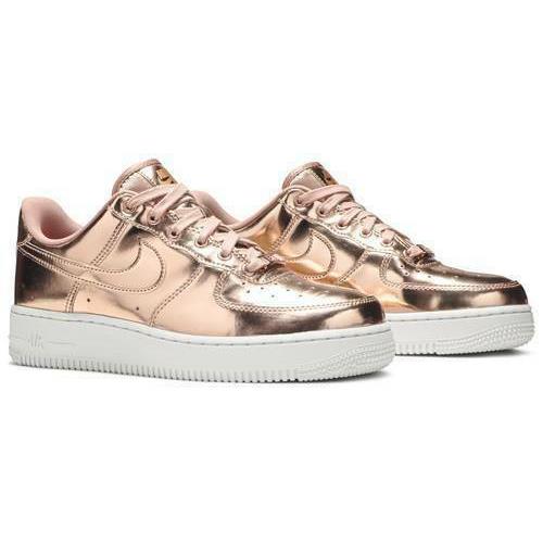 Nike Air Force 1 SP Rose Gold Bronze Metal CQ6566 900 Sizes 5W - 14.5W - Rose Gold Bronze Metal