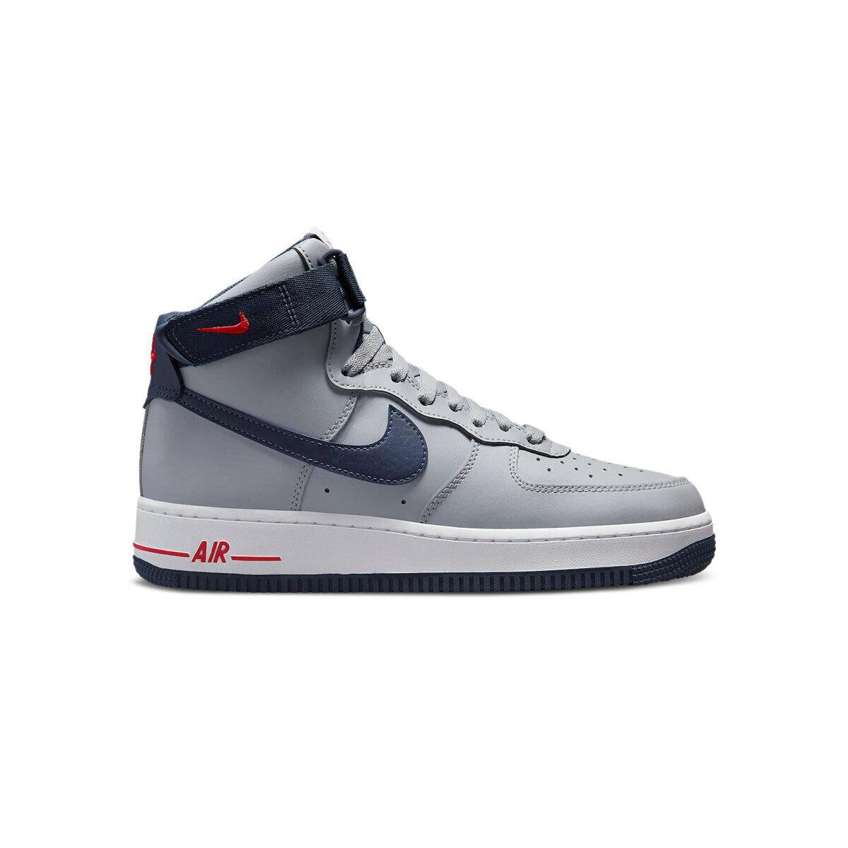 Nike Women`s Air Force 1 High QA `patriots` DZ7338-001 Grey/navy/red SZ 6-15 - Grey/Navy/Red