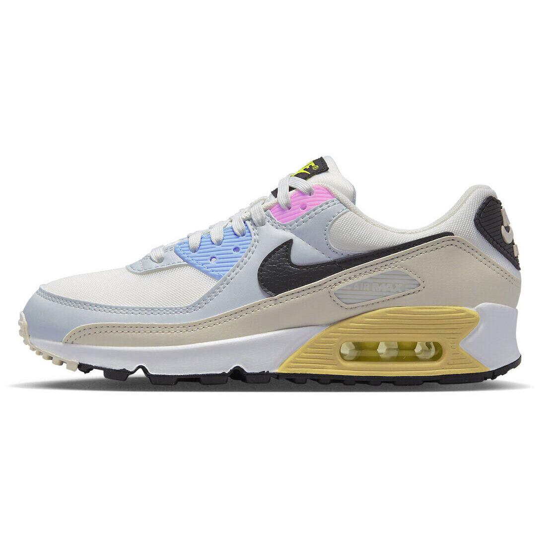 Women`s Nike Air Max 90 Summit White/black-light Bone DQ0374 100