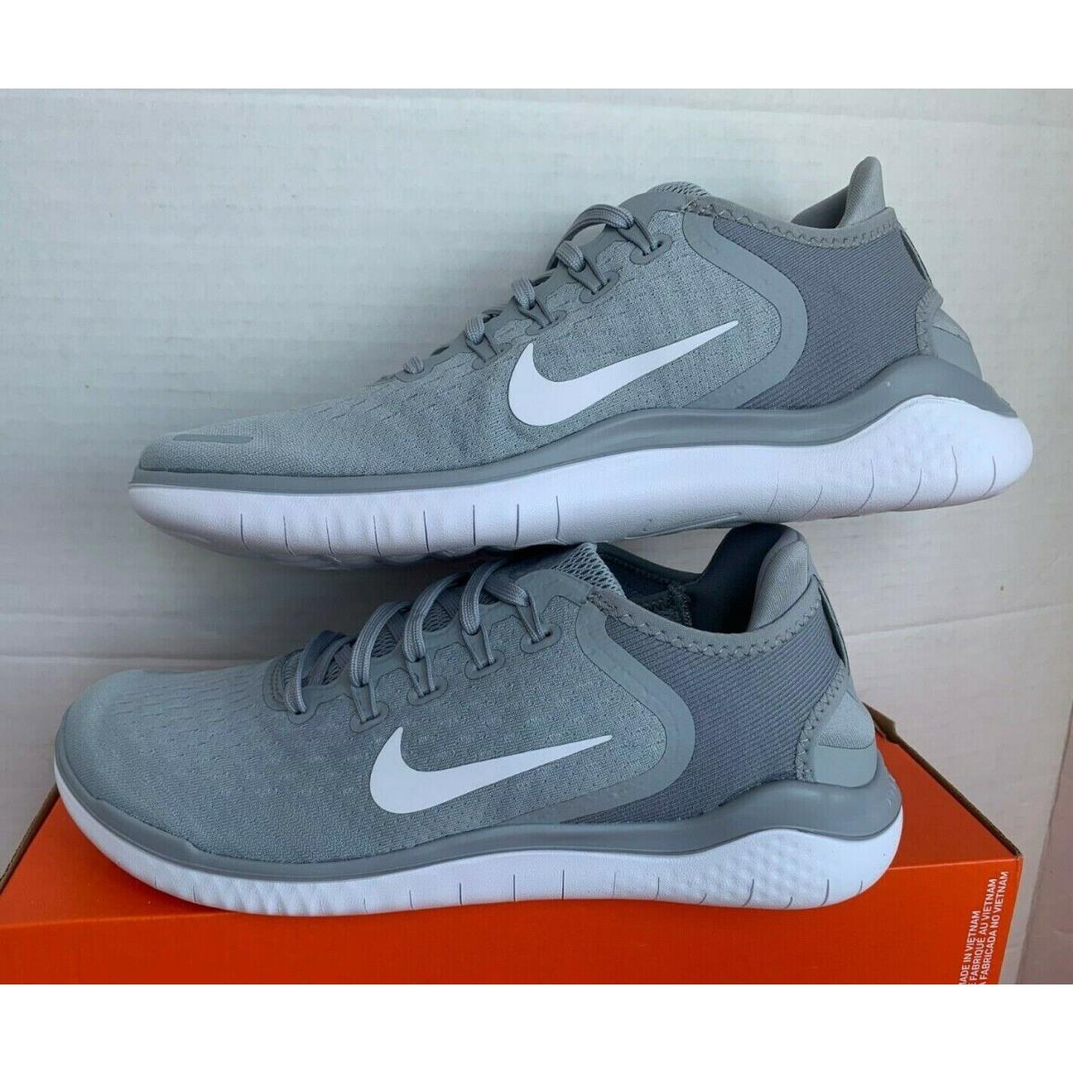 Nike Free RN 2018 Men's Running good Shoe Wolf Grey White Sizes 9 942836-003